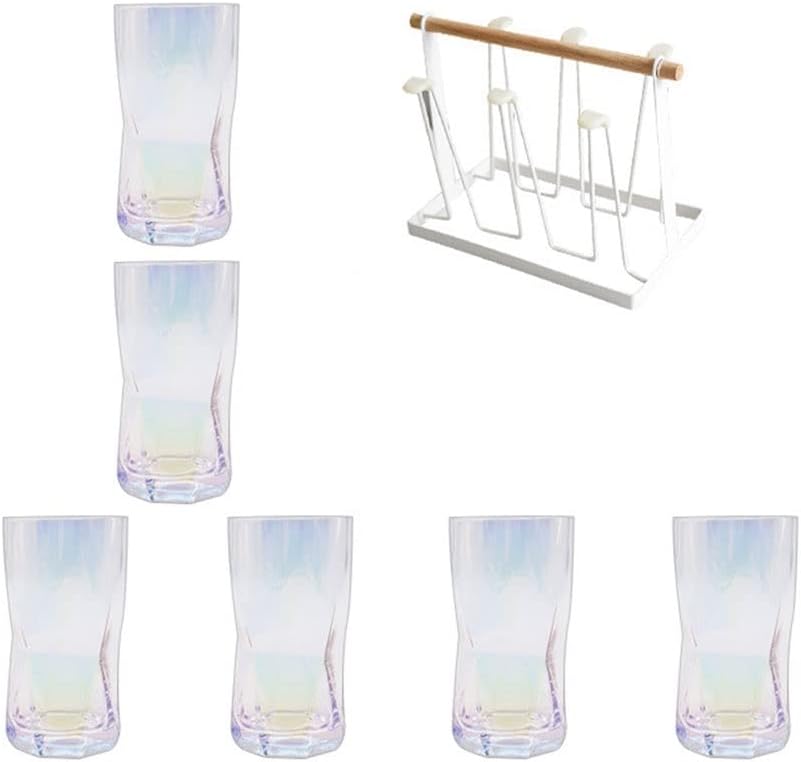 Water Cup Glass drinking cup, heat-resistant glass set, living room tea cup, suitable for living room kitchen. (Color : 11)