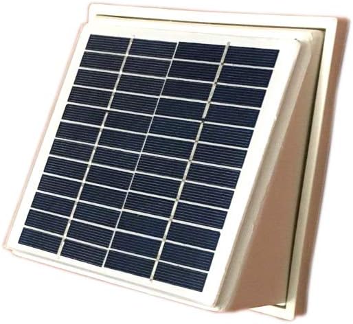 Plastic Solar Wall Fan Wall Mounted Exhaust Vent Airduct 99mm Extractor Ventilator for shed Kitchens bathrooms Outdoor Storage