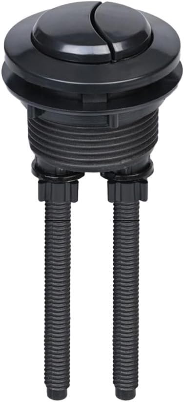 Black Round Dual Flush Button, Bathroom Toilet Flush 38/48/58mm Dual Toilet Tank Repair Parts, Toilet Water Tank Valve Accessories(38mm)