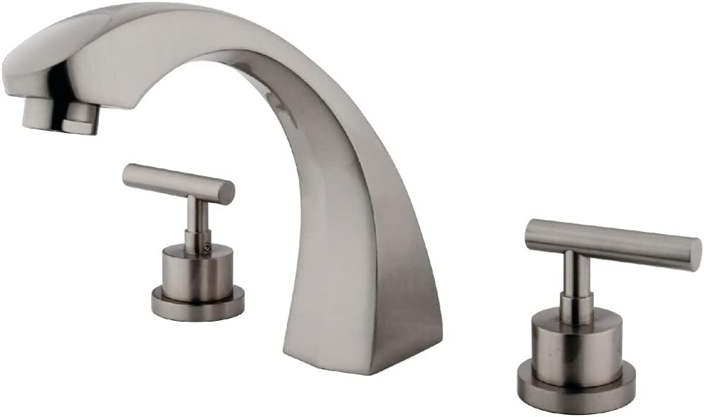 Kingston Brass KS4368CML Manhattan Roman Tub Filler, 7-1/2-Inch, Brushed Nickel