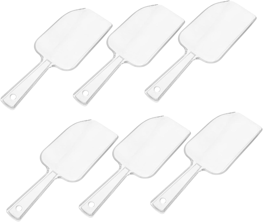 6pcs Mini Ice Cream Scoops Measuring Cup Spatula Dishwasher Safe for Birthday Parties Home Use