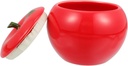 Ceramic Candy Storage Jar with Lid Christmas Fruit Design Sealed Kitchen Storage Container Porcelain Candy Cookie Canister Desktop Food Organizer Random Color