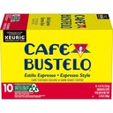 Café Bustelo Espresso Style Dark Roast Coffee, Keurig K-Cup Pods, 10 Count Box