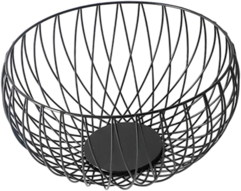Wire Fruit Basket Countertop Fruit Bowl Space Saving Serving Tray Snack Holder Serving Bowl Vegetables Storage Rack for Candy