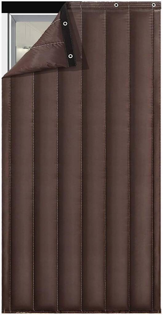 Door Curtain Oxford Cloth 55×83inch, Soundproof Screen Door Transparent Window, Warm Winter Door Screen Thickened Liner Easy to Install for Air Conditioner Room, Bedroom, Kitchen