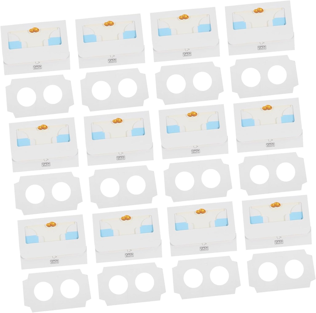 25pcs Paper Egg Tart Boxes with Clear Window and Shockproof Inner Tray Bakery Packaging Containers Cakes and Muffins for Weddings Parties and Holiday Treats