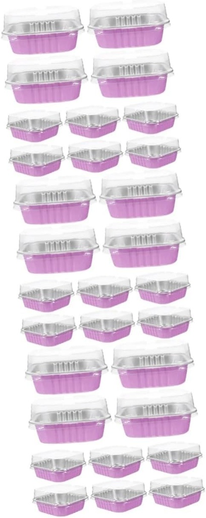 Luxshiny 60sets Cupcake Wrapping Box Cake Wrapper Cupcake Baking Supplies Pudding Pan Baking Tools Muffin Container