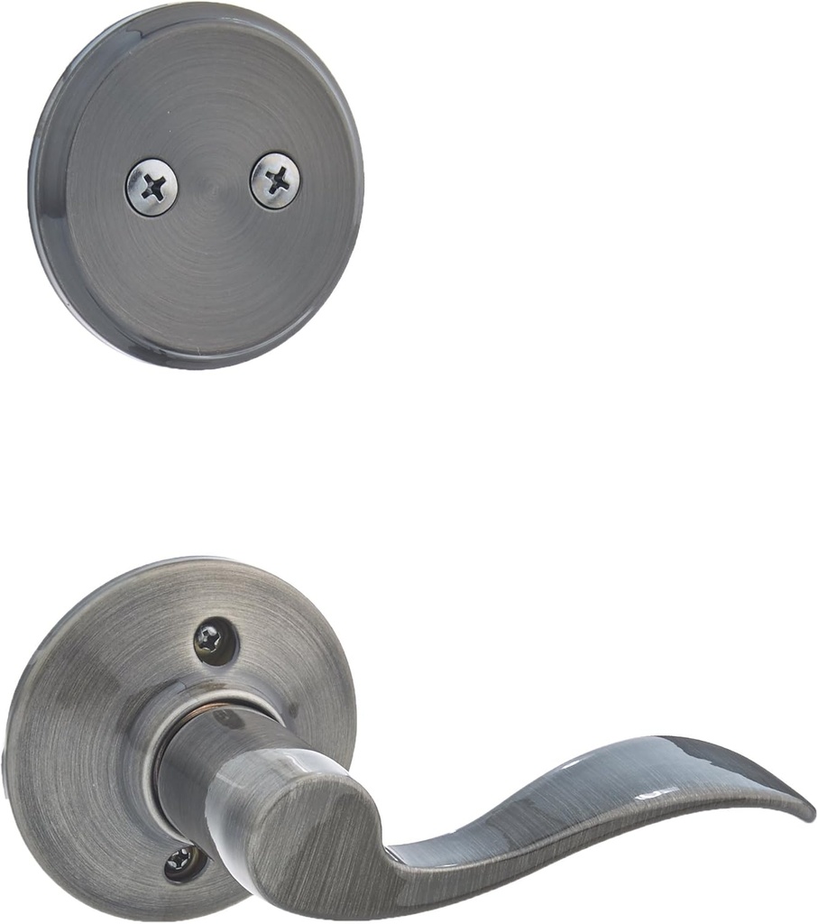 Schlage F94-ACC-LH Accent Lever Left Handed Dummy Interior Pack from The F-Serie, Antique Pewter