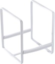 Metal Plate Holders Organizer, Dish Storage Rack for Cabinet, Counter, and Cupboard, Plate Display Stand(White,Small)