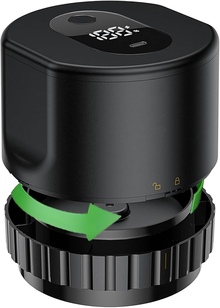 Electric Mason Jar Vacuum Sealer, Automatic Wide-Mouth and Standard-Mouth Mason Jar Vacuum Sealing Machine Kit, Auto Stop Portable Vacuum Sealer Machine for Canning, Food Storage