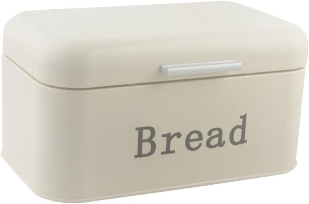 Metal Bread Box for Countertop Bread Storage Canister with Cover for Goods for Kitchen Organization and Home Use PC