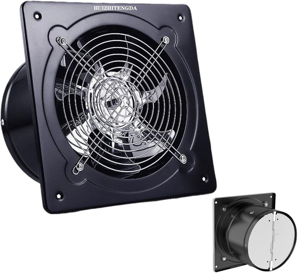 4 Inch-16 Inch Low Noise 2800Rpm Ventilation Extractor Exhaust Fan- Explosion Proof Fan Industrial Axial Air Blower Fan for Kitchen, Bathroom, Smoking Room, Workshops