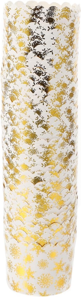 LIFKOME 50pcs - Baking Cups Assorted Muffin Liners for Cake Decorating Safe Healthy Materials for Home Bakery and Parties