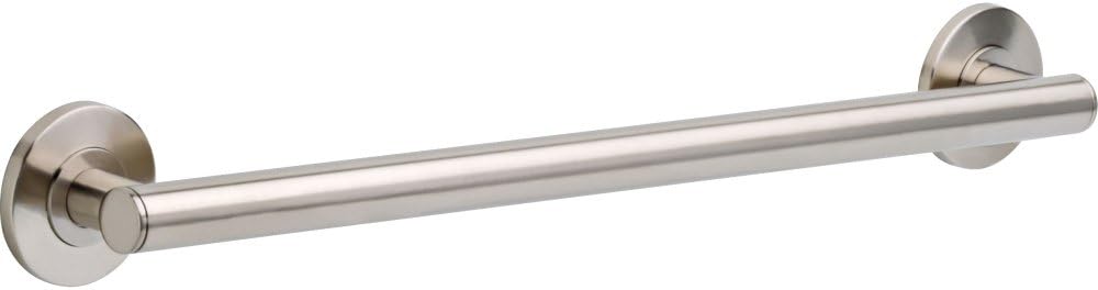 DELTA FAUCET 41824-SS Contemporary Grab Bar with Concealed Mounting, 24-Inch, Stainless
