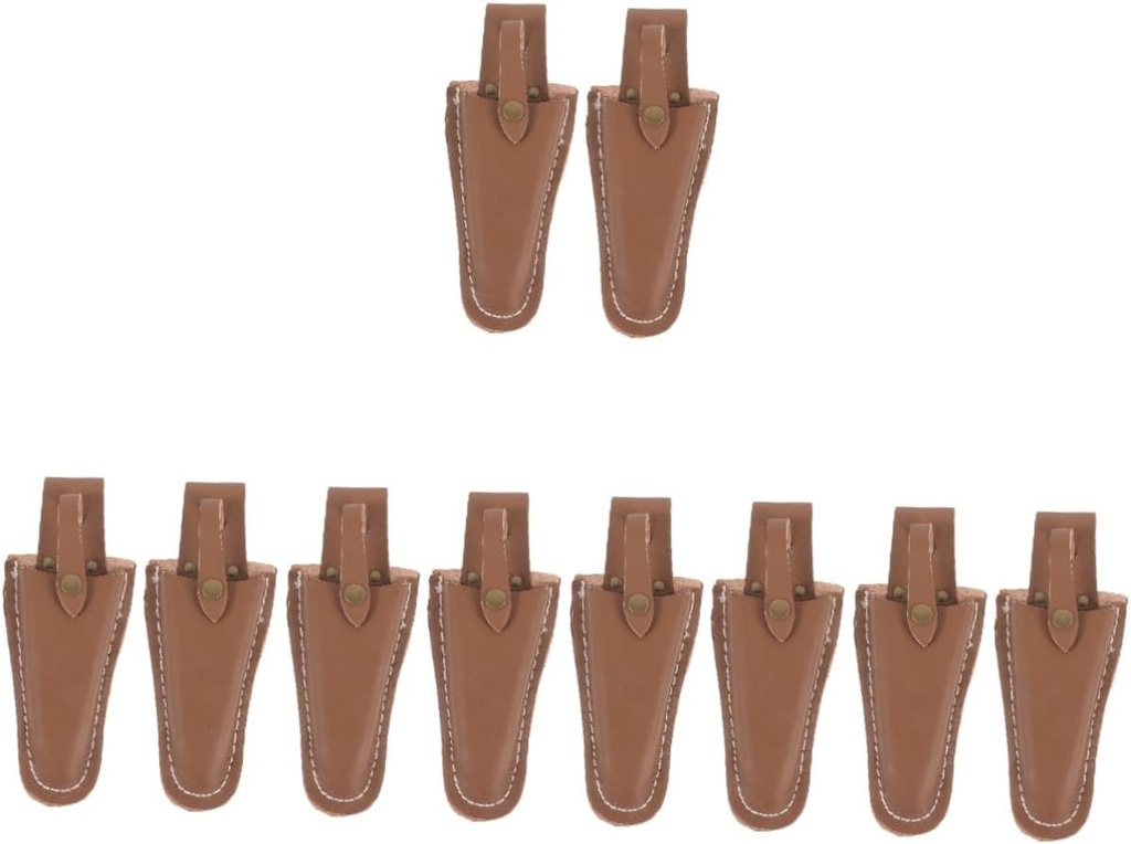 BESPORTBLE 10pcs Pruning Scissor Leather Cover Holder for Gardening Tools Protective Case for Hand Pruners Convenient Storage for Home Use and Trimming Plants