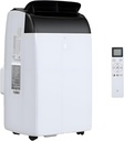 12,000 BTU Portable Air Conditioner， with Remote - 3-in-1 Cooling, Fan & Dehumidifier for Rooms Up to 550 Sq.Ft - Ideal for Bedroom, Living Room, Home Office & Outdoor Use