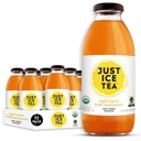 Just Ice Tea Organic Iced Tea, 16 Fl Oz Glass Bottles (Half Tea & Half Lemonade, Pack of 12)