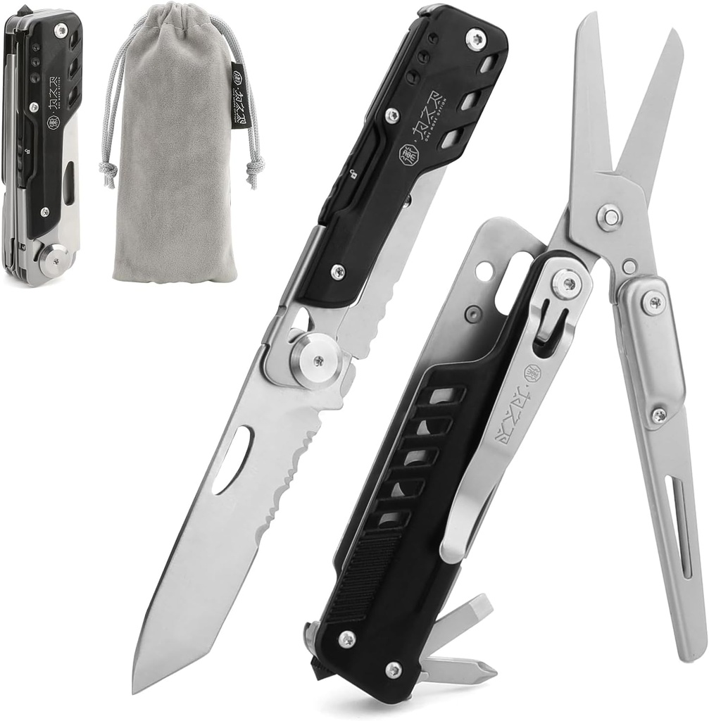 outdoor multifunctional folding tool, tungsten steel car escape window breaker, outdoor camping tool, emergency rescue