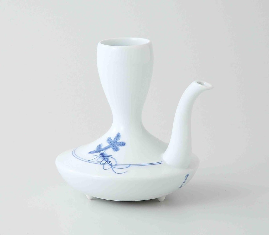 TOKYO MATCHA SELECTION - Sake Bottle & 2 Cups Set : Pine Tree - Japanese Hasami Porcelain [Standard ship by SAL with Tracking number & Insurance]