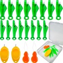 30 pcs Needle Threader Set: Fish Type for Sewing Machines (Compatible Only with Side-Threading Machine Needles) & Simple Hand Sewing Threaders