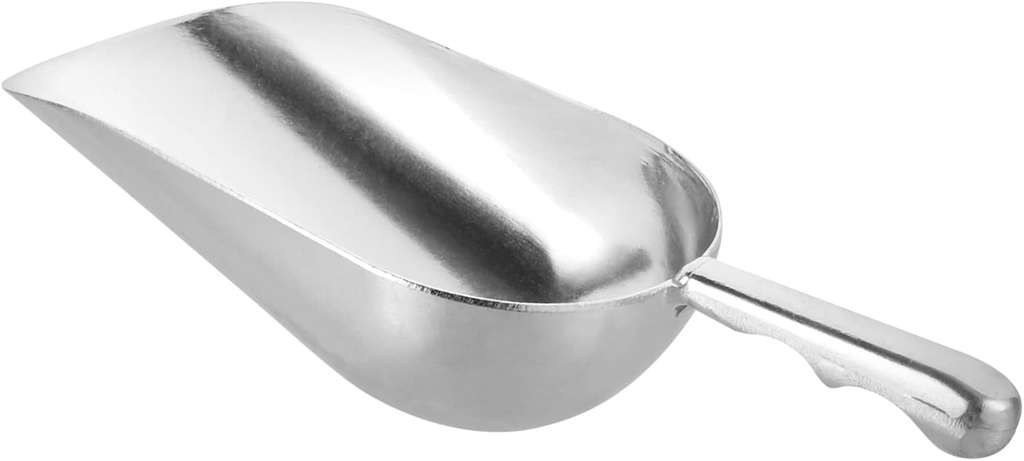 Zinc Alloy Kitchen Food Scoop 31x11.8cm Practical Flour Shovel Sturdy Ice and Dried Fruit Shovel for Home Use