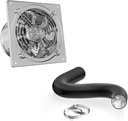 6 Inch Kitchen Ventilation Fan Kit - 6" Exhaust Fan + 6“ 16FT Dryer Vent Hose for Home Office Inductrial HVAC System Ventilation Use