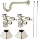 Kingston Brass CC43106LKB30 Trimscape Traditional Plumbing Sink Trim Kit with P-Trap in Polished Nickel