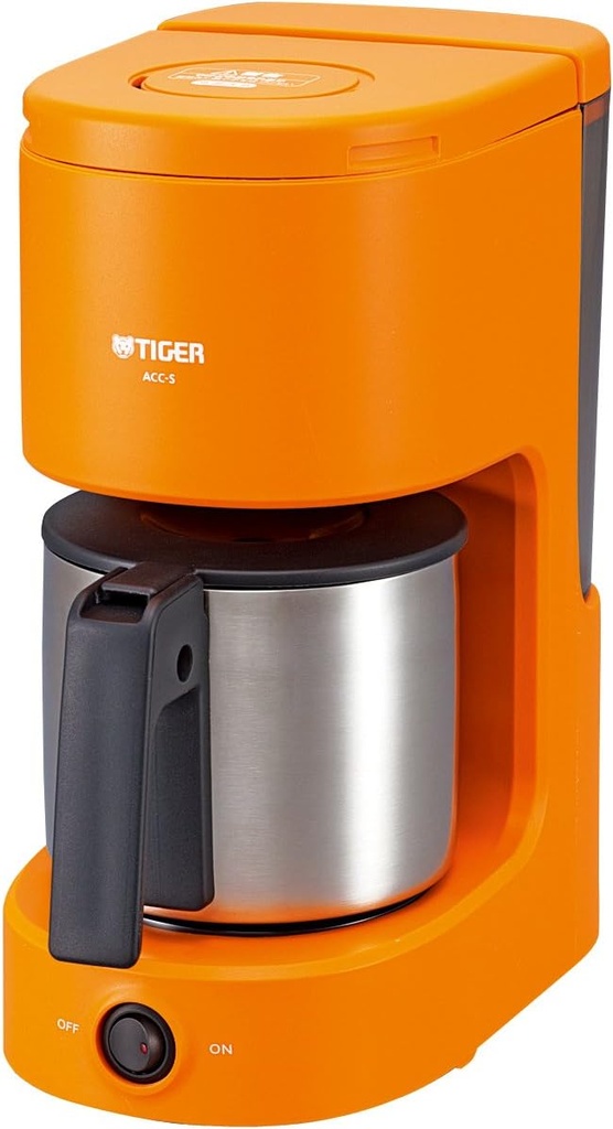 Tiger coffee maker stainless server type (for 1-6 cups) Orange ACC-S060-D