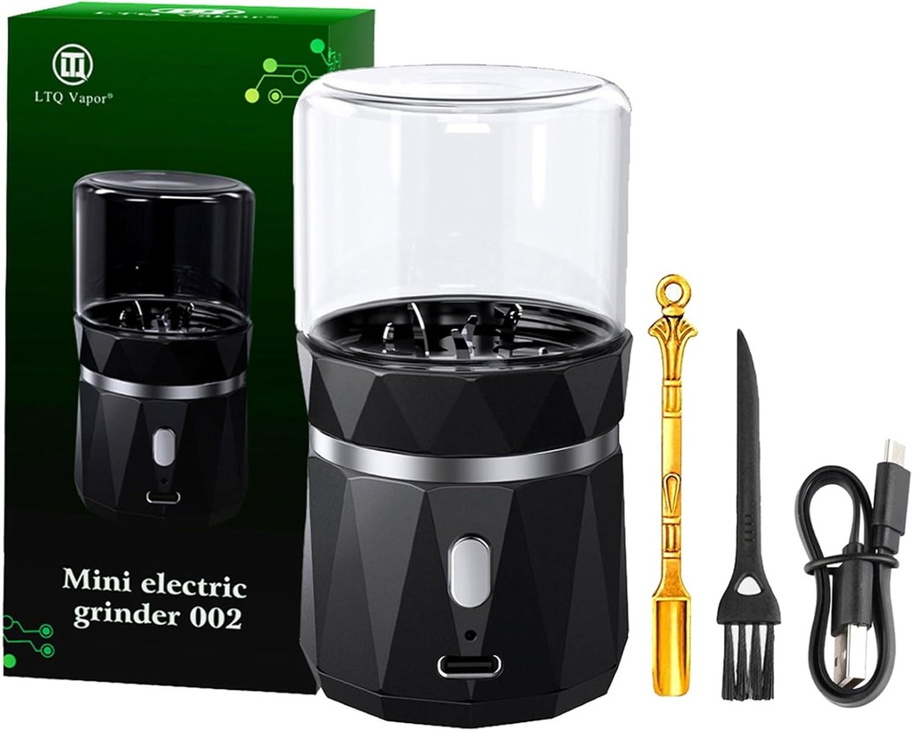 Electric Spice and Herb Grinder, Dry Herb Mini Electric Grinder Compact Size with 1.7oz/50ml Herb Jar and Spoon Tool