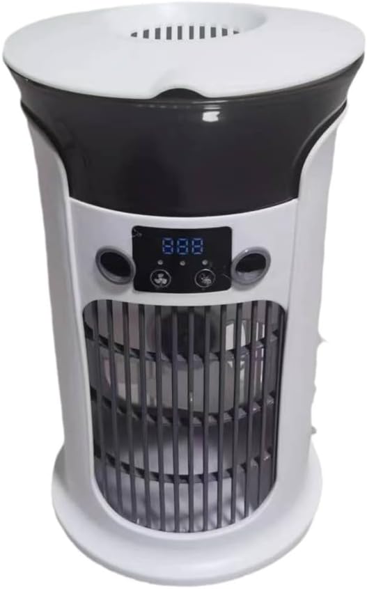 Portable Small Air Cooling USB Charging Desktop Fan with 3 Adjustable Speeds and LED Lighting for Bedroom or Office Use