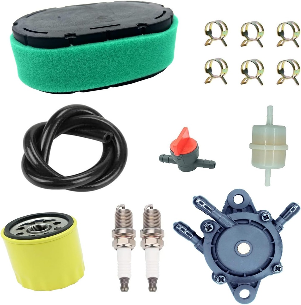 32-083-09-S Air Filter 12 050 01-S Oil filter tune up kit Pre Cleaner Compatible with Kohler KT610 KT620 KT715 KT725 KT730 KT735 KT740 KT745 19HP-26HP Lawn Mower 3208309-S 32-083-10-S