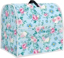 Floral Mixer Parts Blue Daisy Pattern Kitchen Blender Cover with Portable Top Handle Machine Washable Stand Mixer Accessories for 6-8 Quart