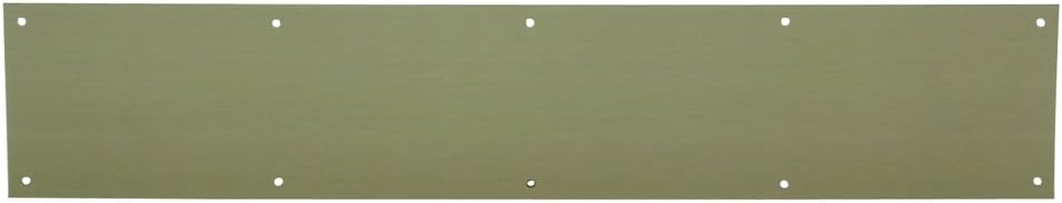 Schlage 548806 Sc8400Pa3 Kick Plate, 34 in L X 8 in W, for Use with Exterior Or Interior Door Surface, 8" x 34", Brass