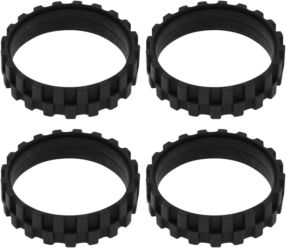 Neutop Replacement Rubber Wheel Tires Compatible with iRobot Roomba 500, 600, 700, 800, 900, e, i, j & S Series Models, Anti-slip, Great Adhesion and Easy Assembly, 4-Pack.