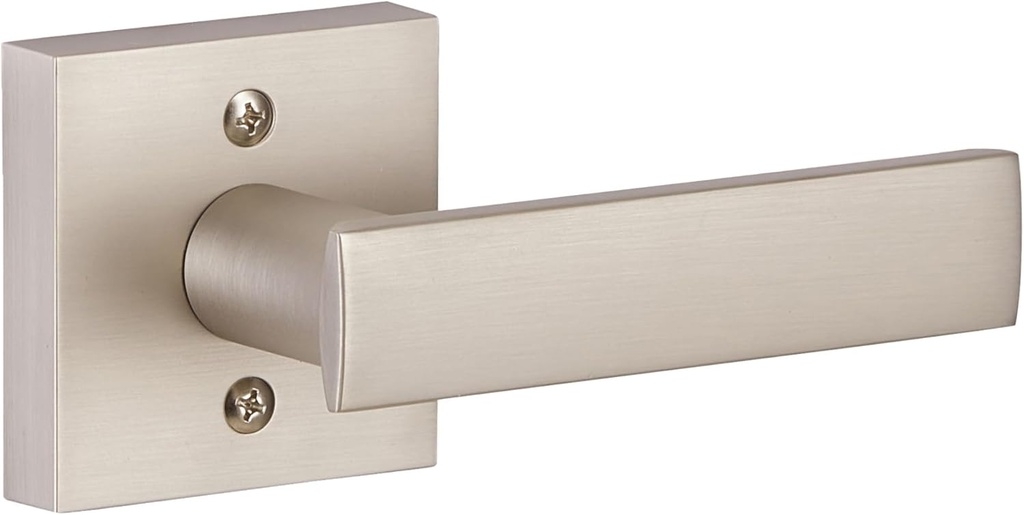 Sure-Loc CT100 Cortina Non-Turning One-Sided Dummy Door Lever with Square Rose - Satin Nickel