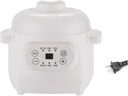 Electric Stew Pot 1L 200W Ceramic Liner Versatile Hot Pot Cooker with Timer Reservation Warm Keeping, Kitchen Food Steamer for Porridge Rice Soup