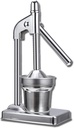 Cast Iron Juicer Hand Press,Effective Stainless Steel Manual Juicer Hand Press,Heavy Duty Countertop Lime Citrus Crush Machine with Non-Skid Cup Base and Effort Saving Lever (Silver)