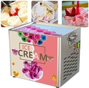 Electric Fried Yogurt Ice Cream Roll Machine, 330W Stir-Fried Yogurt Cream Machine, with 2 Ice Cream Shovel, Easy Homemade Rolled Ice Cream, for Bars Cafes and Dessert Shops