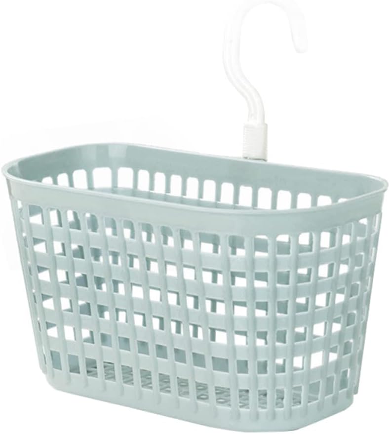 Zerodeko Kitchen Bathroom Storage Basket Rotatable Hook Plastic Hanging Easy Drain Organizing for Toiletries