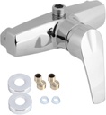 Zinc Alloy Single-Lever Wall Mounted Bathroom Faucet - Single Handle Hot and Cold Water Mixer Tap for Shower and Bathtub