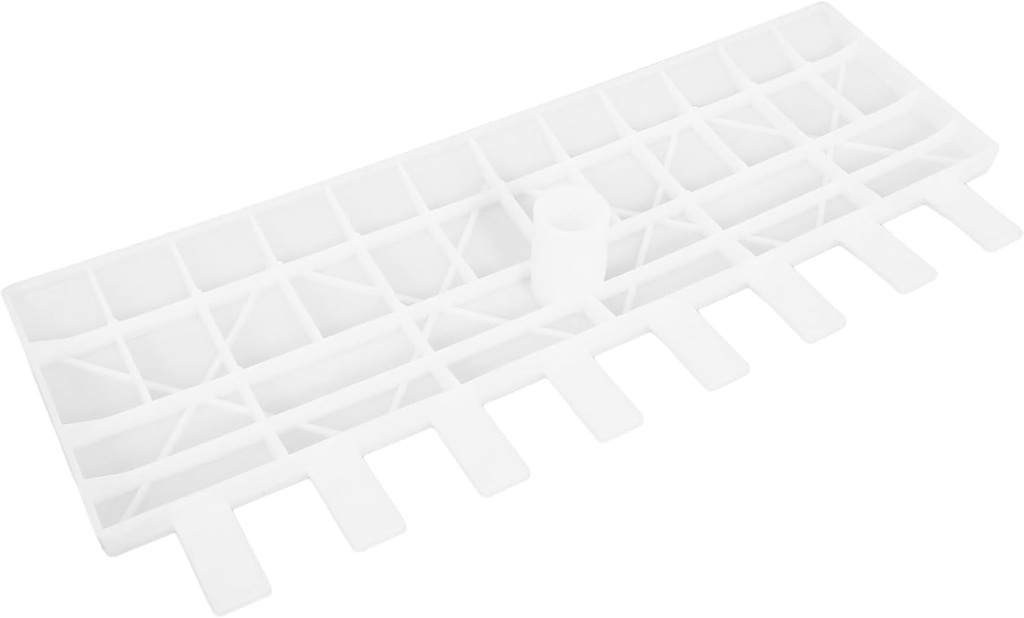 Toyvian Plastic Leaf Rake Hand Tool for Efficient Work Multi-use Garden Leaf Collector Strategically Spaced Tines for Easy Cleaning