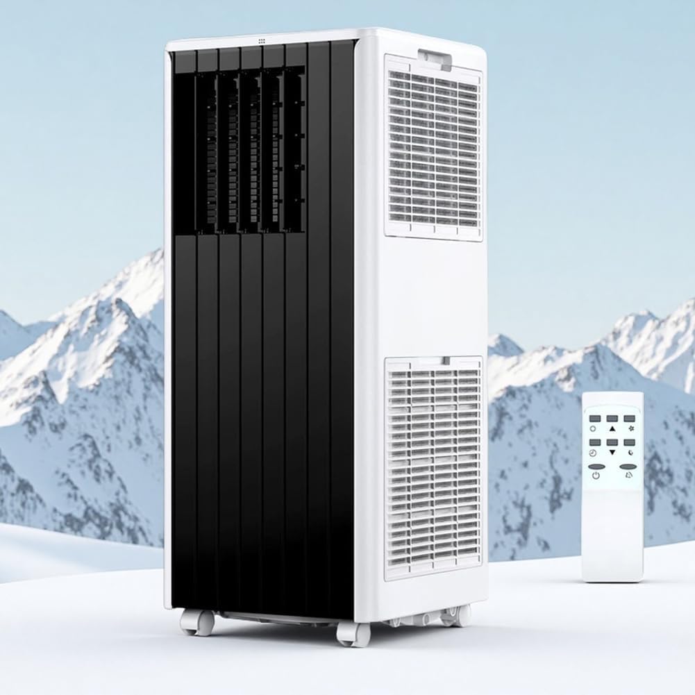 8000 BTU Portable AC Unit - 3-in-1 Air Conditioner, Dehumidifier & Fan for 350 Sq.Ft Rooms, Quiet 50dB, Remote Control, Window Kit Included, 24H Timer, Energy Saving, Easy Install