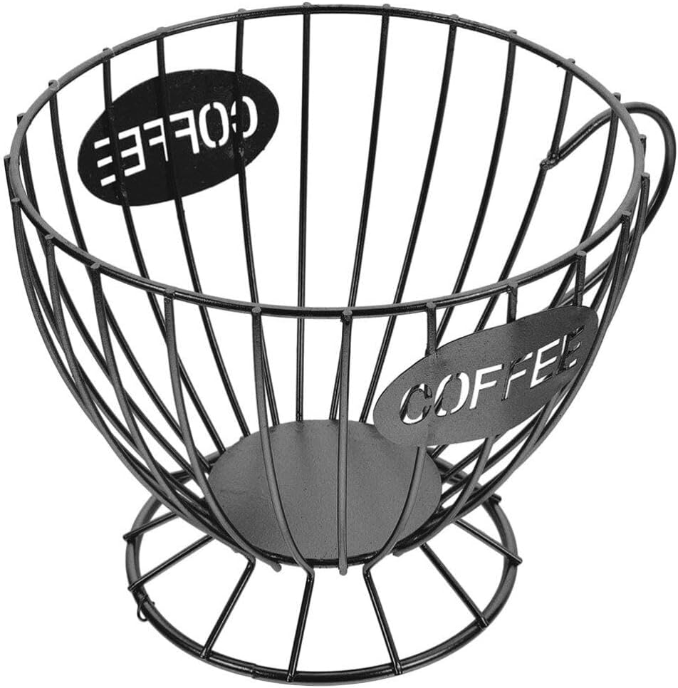 Kichvoe office accessories office accesories coffee pads basket cafe supply coffee mugs storage shelves Practical Storage Basket Storage Basket fruit bag teapot storage rack