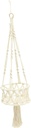 Handwoven Macrame Cotton Rope Hanging Basket Multi Function Kitchen Storage Organizer for Fruits and Vegetables Space Saving Wall Decor for Home Supply and Convenient Access