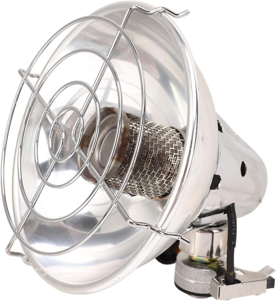 Outdoor Gas Heater , Electron Lighter Gas Heater All Aluminum Reflector Protective Net Stainless Steel Heating Network Double Layer for Tent