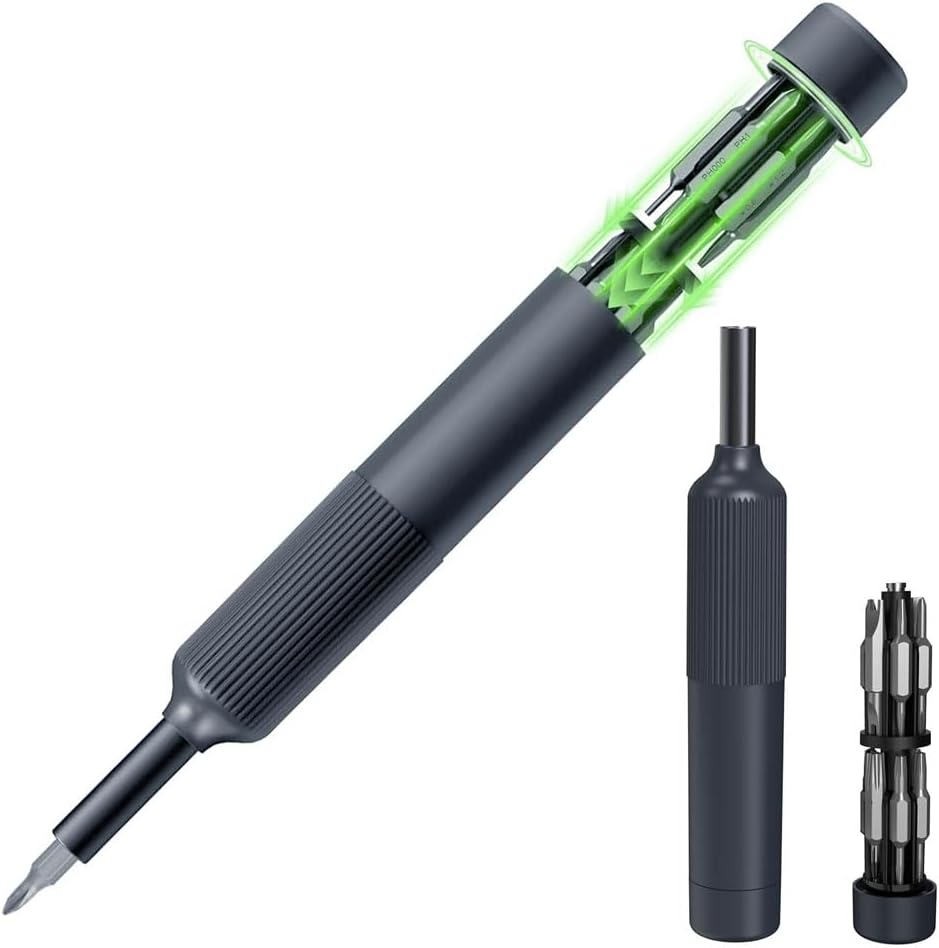 Kingwin 27-in-1 Precision Screwdriver Set Multi Bit Small Screwdriver Magnetic Mini Screwdriver Set Pen Style Manual Repair Tool Kit For Eyeglass, Watch, Computer, Jewelers, Laptop, Electronics, Phone