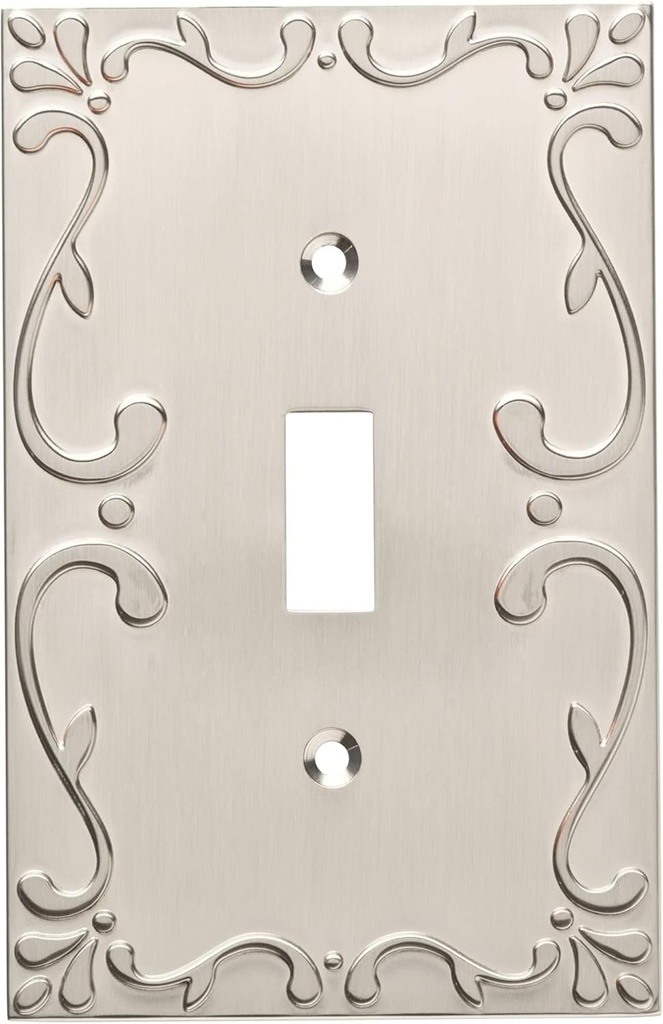 Franklin Brass Classic Lace 1-Pack Toggle Wall Plate Brushed Nickel W35070-SN-C