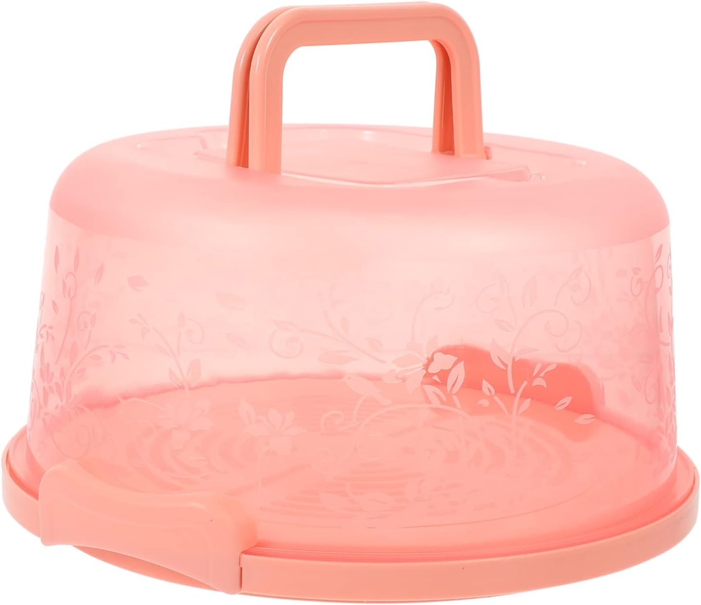 YARNOW Portable Cake Carrier Lid Reusable Cake Box for Birthday Parties and Outdoor Events Easy to Clean and Odor Transparent Holder
