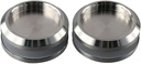 2 Pcs Shower Glass Door Handle Stainless Steel Door Sliding Knob Bathroom Round Back-to-Back Handle