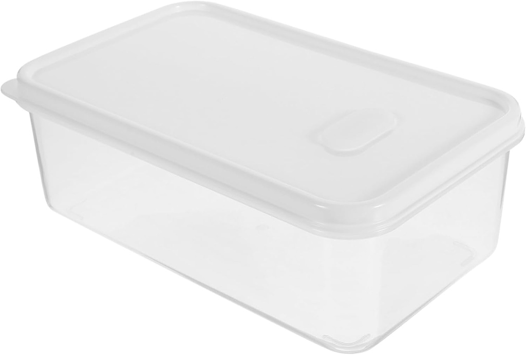 PRETYZOOM Toast Box Reusable Food Storage Container for Fridge Clear Bread Holder Excellent Sealing for Kitchen Organization and Freshness Preservation